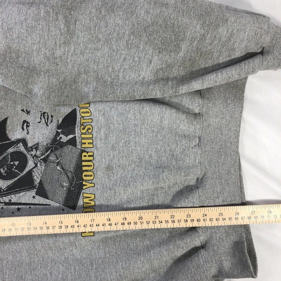 VTG MARTIN LUTHER KING JR SWEATSHIRT ADULT XL DOUBLE SIDED GRAY DISCOLORED - Picture 15 of 15